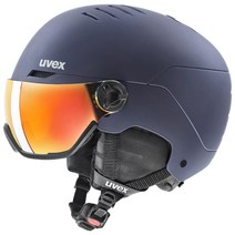 uvex 우벡스 스키 스노우보드 바이저 헬멧 wantedvisor 독일제, 네이비 매트