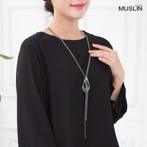 모슬린 엄마옷 물방울 목걸이 EAC107039 마담 미시옷 중년여성의류 빅사이즈 50대 60대여성옷