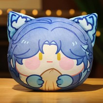 원신 캐릭터 베개 귀여운 펜던트 원신 굿즈 게임 애니메이션 굿즈 맞춤 피규어 선물 10cm 펜던트 30cm 쿠션 생일 선물, 색깔-1
