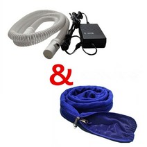 코골이방지 양압기 RESCOMF-CPAP 소독제 환풍기용 가열 호흡 튜브 난방 튜브 길이 180 cm 내경 19cm, 02 tube with Sleeves