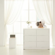 트리 1200 와이드 서랍장 3단, 아이보리화이트(무)
