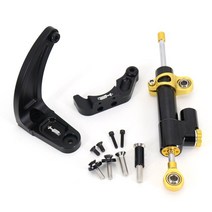 탄소 섬유 충격 마운트 키트 듀얼트론 썬더 II컴팩트썬더빅터듀얼트론 3 III전동 스쿠터 스티어링 안정성, 01 black gold