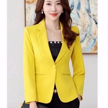 빌리즈빈 보엔디 캐주얼 자켓 봄 여성 원버튼 긴소매 숏 자켓 S2915