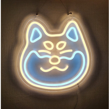 LED시바네온 네온사인DIY 아크릴네온 반려견네온 아크릴무드등 LED네온사인 아크릴간판 네온사인 주문제작 집들이선물