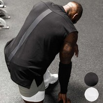 와우옴므 윙슬리브리스 2종세트 남자 민소매 헬스 나시 스포츠 면소재 기능성 남성