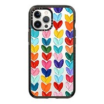 케이스티파이 CASETiFY 임팩트 케이스 아이폰 12 프로 맥스, Clear Polka Daub Hearts