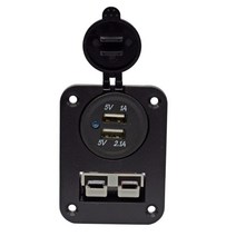 호환 캠핑카 DIY 탑재 50A 앤더슨 플러그 소켓 캐러밴 캠핑카 보트 트럭 rv에 대 한 듀얼 USB 충전기 3.1A, 한개옵션0
