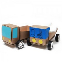 DIY방과후수업만들기 종이상자 덜그덕 트럭 만들기