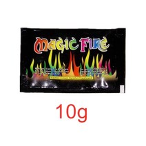 등산용품 신비로운 불 마술 10g/15g/25g 다채로운 불꽃 분말 모닥불 봉지 불꽃 놀이 마술 트릭 야외 캠핑, 03 Magic flame(25g)