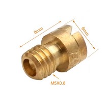 기화기 5mm 라운드 헤드 메인 제트 m5x0.8mm 크기 115-168 기화기 125cc 150cc 152qmi 157qmj 오토바이 스쿠터 오토바이, 사이즈 150