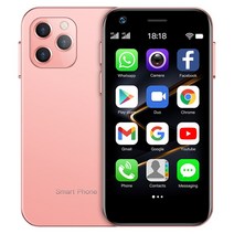 SOYES XS12 3GB RAM 32GB/64GB ROM 슈퍼 미니 스마트폰 4G LTE 3.0인치 화면 안드로이드 9.0 귀여운 소형 핸드폰 선물, 핑크, 3GB 32GB