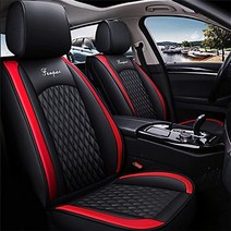 Rasiarpio 미국 배송 마즈다 CX-7 2007-2012 카시트 커버 풀 세트 방수 가죽 앞좌석 뒷좌석 자동차 보호 쿠션 - CT08 블랙 레드 642342, For Mazda CX-7 2007-2012_Black