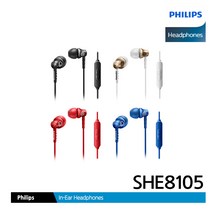 필립스 커널형 이어폰 SHE8105, GL (골드)
