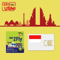 인도네시아 유심 발리 유심칩 - 무제한 데이터 핫스팟 심카드 공항수령, 택배수령, 05.매일 2GB (30일)