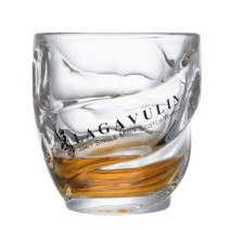 LAGAVULIN 라가불린 아일라 싱글몰트 핸드그립 패턴 핸드메이드 크리스탈 위스키 글라스 360ml, 6개