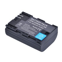 카메라 배터리 4x2650mah lp e6 lp e6n lp e6 canon eos 6d 7d 5d mark ii iii iv 60d 60da 70d 80d 5ds r xc10, 1개