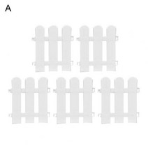 차폐휀스 담장공사 단독 주택 카페 담장 펜스 정원 마당 5pcs 울타리 잔디 테두리 울타리 풍경 테두리 꽃 야채 미니 펜싱 말뚝 울타리 용품, 21cmx17cm