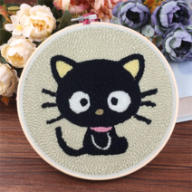 오꿈 펀치니들 패키지 자수 수예 kit, 11 야옹이, 15cm, 1개