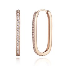 [엘르주얼리] 14K 라운드 엣지 귀걸이 (gold pin) ELGPEE321