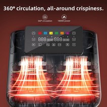 76L DualZone 에어 프라이어 오븐 2 개의 독립 튀김 바구니 매치 쿡 로스트 브로일 베이킹 탈수기 빠르고, 01 미국