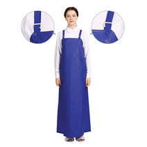 웰프런 우레탄 방수앞치마 쌍고리 H형 대, 무광 네이비, 1개