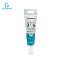 오공 짜는 짜서쓰는 미니 실리콘 100ML 소형 씰리콘 가정용 투명 흰색