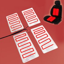 순정형 열선시트 12V / 24V 자동차열선시트 차량 diy용 온열시트, 02. 12V 가로형, 1개