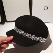 공감인 여성 팔각 헌팅캡 모자 캐주얼 레트로 빵모자 예쁜모자-46987