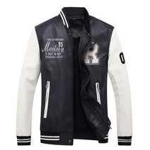 에프랩 기모 야구잠바 항공 가죽 점퍼 잠바 스테디움 자켓