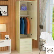 키큰옷장 틈새옷장 키큰장 붙박이거울 작은방옷장 싱글장롱 장농가격비교 코너장 키높이장, 단문, 조립하다., D타입 메이플 클래식 더블펌프 폭40깊이40높이170