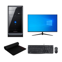 삼성전자 사무용 컴퓨터 데스크탑 PC Q8300 4GB SSD 256GB 윈도우10 27인치모니터 풀세트