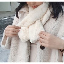 데일리 퍼머플러 쁘띠목도리 퍼목도리