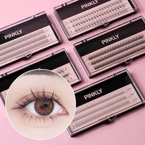 핑클리 셀프 속눈썹연장 가닥속눈썹 A형 V형 언더 부분 아이래쉬, I형, 8-9-10mm, 1개
