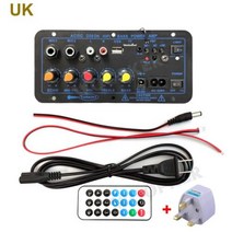 Woopker-앰프 보드 60-200W 블루투스 앰프 USB FM 라디오 TF 플레이어 오디오 서브 우퍼 DIY 자동차 트럭 RV 캠핑카, [05] UK Plug, UK Plug