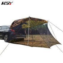 SUV차박텐트 290*200*200CM SUV 오프로드 차량 RV 자동차 사이드 카 테일 캐노피 텐트 타프 모기 방지 메, 01 Camouflage