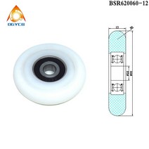 실리콘바퀴 고하중 플라스틱 코팅 베어링 BSR620060-12 POM 알루미늄 프로파일 가이드 풀리 나일론 휠 OD 60mm 10x60x12mm 1 개, 5.8x30x9mm - 1Pcs