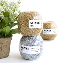 [니트박스 뜨개실] 센스 반짝이실, 1.골드, 1개