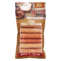 헬로도기 참좋은간식 그대로 라이스 크리스피롤 치킨 6개입 강아지영양간식, 1개, 본상품