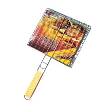 생선 고등어 장어 구이 삼겹살 고기굽는 직화기 기계 바베큐 그릴 바구니 그릴 바베큐 그물 스테이크 고기 생선 메쉬 홀더 홈 도구 바베큐 바베큐 요리 그릴 슬리버 야외, 1개