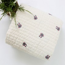 자수양면줄누빔)대폭 뽀송뽀송 누빔원단-래빗 C5