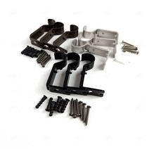 로마식 로만 엔틱 장식 커튼봉 커텐 봉 고정 홀드 홀딩 홀더 걸이 브라켓 브래킷 DIY 셀프 설치 달기 시공 부자재 부속 자재 세트 키트 지지대 받침대 검정 블랙 3P