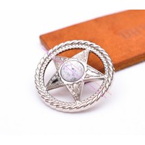비즈공예 원석 10 pc 30mm 실버 서양 텍사스 레인저 스타 leathercraft 핸드백 벨트 스톤 비드 안장 콘쵸, 한개옵션0