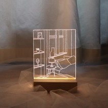 바보사랑 내방 아크릴 무드등만들기 패키지 DIY키트.72페이지, 기본세트&아크릴판1장추가