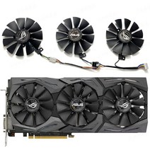 ASUS ROG STRIX GTX1060 1070 1080TI 4 핀/5 핀 선식 6 팬 T129215SU 냉각 그래픽 카드 쿨러, 02 4-wire fan