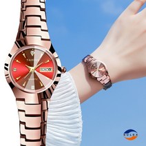 슈럭스 [국내 당일출고] 고급 여성 텅스텐 원형 메탈시계 S-46 Quartz watch+선물포장