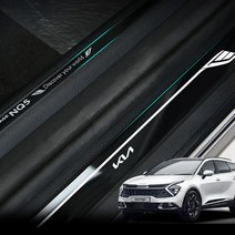 SWCAR 디 올뉴 스포티지 NQ5 도어스텝 도어스커프 아크릴 커버몰딩 가드 차 카 익스테리어 튜닝, 도어스텝(4P), 스포티지NQ5가솔린, 기아