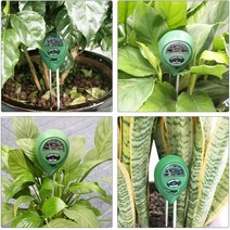 계측기 측정기 탐지기 게이지 Soil pH Tester 3/4 in 1 PH Light Moisture Acidity Meter Plant Kit for F, 01 4 IN 1 Soil  Tester4