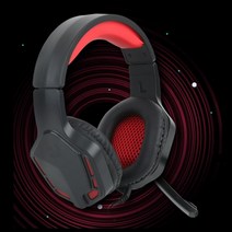 배틀그라운드용 리얼사운드 스테레오 헤드셋(블랙) 오버워치 PC방 편한 PS4