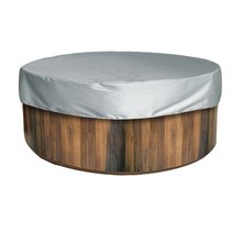 라운드 온수 욕조 커버 방수 자외선 차단 야외 스파 보호 파티오 가구 슬립 버블 마사지, [01] A