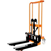 전동 스테커 지게차 운반기 포크 화물용 핸드 자키, 두꺼운 유압250kg 리프트0.9m 직선형